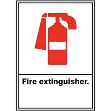 Accuform ANSI SIGN  FIRE EXTINGUISHER 10 in x MRXG504XT
